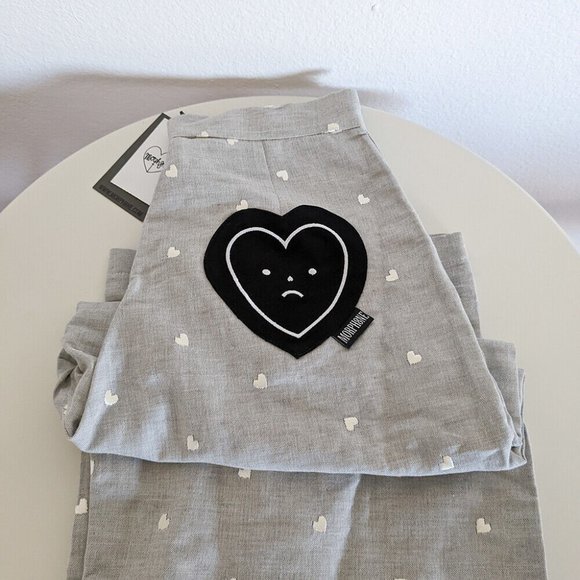 Morph8ne Morphine Dolls Kill Gray Trouser Pants Heart GLOOMY (Medium) - Picture 5 of 7